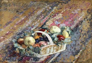 Csendélet gyümölcskosárral; Nature Morte au Panier de Fruits, alkotó: Henri Lebasque