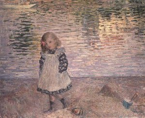 Fiatal lány a tengerparton alkotó: Henri Lebasque