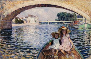 Fiatal lányok bárkán; Fiatal lányok csónakokban, 1903 alkotó: Henri Lebasque