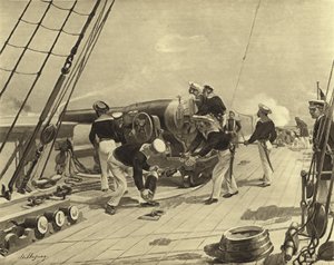 Alexandria bombázása, 1882 (mélynyomás)