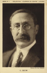 Leon Blum, 1930-as évek (fekete-fehér fotó) alkotó: Henri Manuel