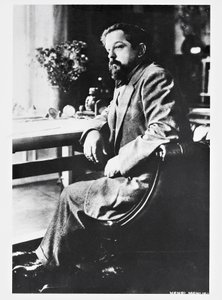 Claude Debussy francia zeneszerző és zongoraművész portréja (Saint-Germain-en-Laye alkotó: Henri Manuel