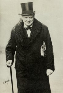Winston Churchill portréja (fénykép) alkotó: Henri Manuel