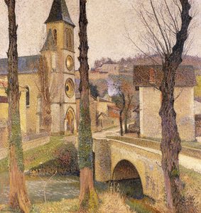 A híd Bastide-du-Vertben; A híd a Bastide-du-Vertnél, 1920 körül alkotó: Henri Martin