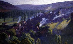 The Valley (olaj, vászon) alkotó: Henri Martin