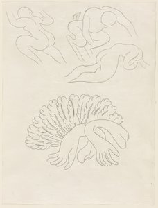 Autre Eventail, de Mademoiselle Mallarmé, 21. tábla a Poesies de Mallarmé-ból alkotó: Henri Matisse