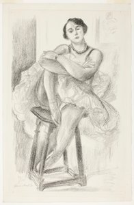 Széken ülő táncosnő, a Tíz táncosnőből alkotó: Henri Matisse