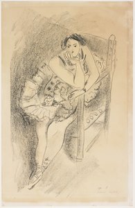 Táncos egy fából készült székben alkotó: Henri Matisse