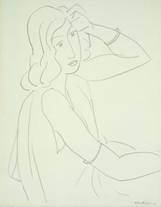 Nő karkötőkkel alkotó: Henri Matisse