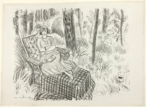 Lány a nyugágyon alkotó: Henri Matisse