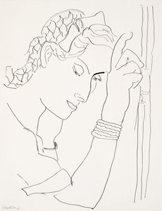 Női fej profilban alkotó: Henri Matisse