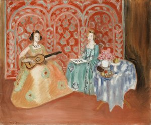 Belső tér - Két figura (zenészek) alkotó: Henri Matisse