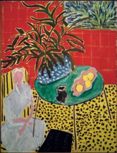 Belső tér fekete páfránnyal alkotó: Henri Matisse