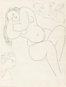 Le Sonneur, nyolcadik lemez a Poesies de Mallarmé-ból alkotó: Henri Matisse