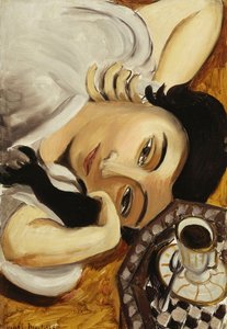 Lorette egy csésze kávéval alkotó: Henri Matisse