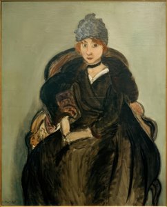 Margit kék kalapban alkotó: Henri Matisse