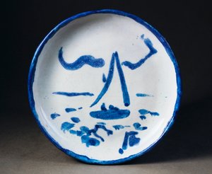 Tengerészeti témájú tál alkotó: Henri Matisse
