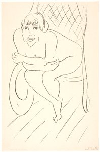 Meztelen nő hintaszékben alkotó: Henri Matisse