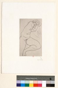 Ülő akt, fej a karokban alkotó: Henri Matisse