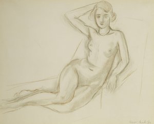 Nude Sitting on a Reclining Chair; Nu Assis sur une Chaise Longue (Akt egy fekvőszéken ülve) alkotó: Henri Matisse