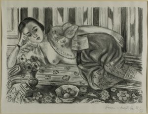 Odaliszk vörös szatén nadrágban alkotó: Henri Matisse