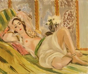 Odaliszka magnóliákkal, 1920 körül (olaj, vászon)