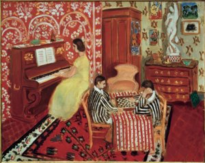 Zongorista és hölgyek alkotó: Henri Matisse