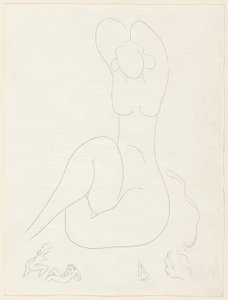 Több szonett: "Quelle soie...", 28. tábla a Poesies de Mallarmé-ból. alkotó: Henri Matisse