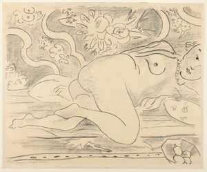 Fekvő akt tál gyümölcsökkel alkotó: Henri Matisse
