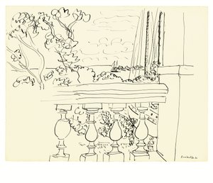 Tengerre néző kilátás Tahitin alkotó: Henri Matisse