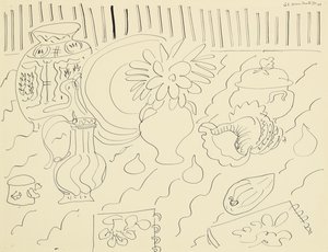 Csendélet (G téma, 2. variáció) alkotó: Henri Matisse