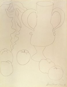 Csendélet kancsóval és őszibarackkal alkotó: Henri Matisse