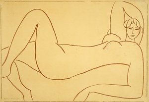 Tanulmány a Rózsaszín akt után alkotó: Henri Matisse