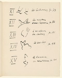 Képtábla 3. A „Jazz” című műből. 151. o. alkotó: Henri Matisse