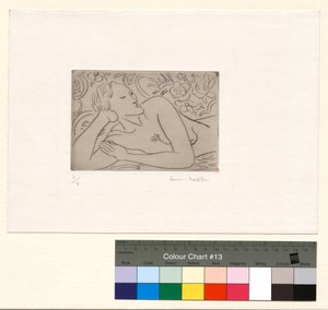 Torso, virágos háttér alkotó: Henri Matisse