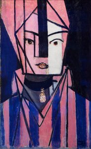 Fehér és rózsaszín fej, 1914 ősze (olaj, vászon) alkotó: Henri Matisse