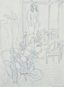 Nő egy enteriőrben; Hotel Regina, Cimiez, Nizza alkotó: Henri Matisse