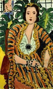 Nő kék ékszerrel (Helene Galitzine drágakővel) alkotó: Henri Matisse