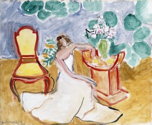 Fiatal lány fehér ruhában alkotó: Henri Matisse