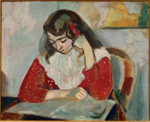 marguerite lisant 1906 (olaj, vászon )