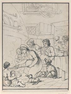 Cottagers, Fireside, 1799.