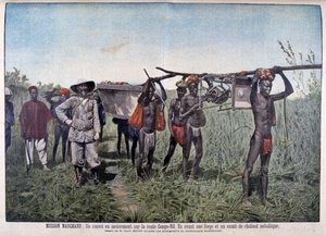 Egy konvoj a Marchand-i küldetésben 1898-ban, 1899-ben alkotó: Henri Meyer