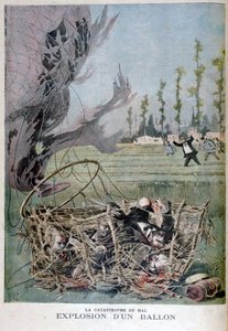 Léggömb robbanás a belgiumi Halban, 1895. alkotó: Henri Meyer