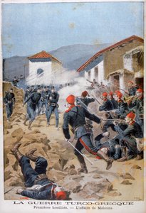 Melunai csata, görög-török háború, 1897 alkotó: Henri Meyer