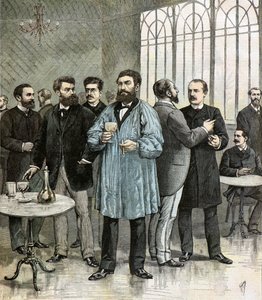 Képviselők a nemzeti gyűlés buvette-jén alkotó: Henri Meyer
