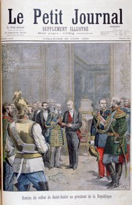 A Colier de Saint André átadása a köztársasági elnöknek, 1895 alkotó: Henri Meyer