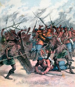 Felkelés Manpurban, Indiában, 1891 alkotó: Henri Meyer