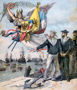 A francia-orosz antant, 1893 alkotó: Henri Meyer