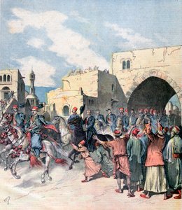 A francia konzul az 1892-es karácsonyi ünnepek idején érkezik Betlehembe alkotó: Henri Meyer