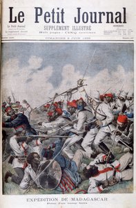 Egy Hova tábor elfoglalása, Madagaszkár, 1895 alkotó: Henri Meyer